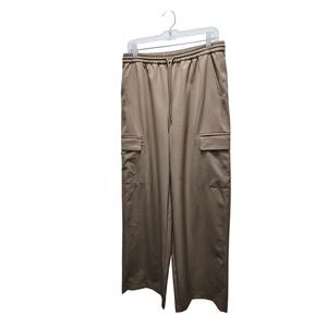 Athleta Tan Cargo Jogger Pants Women's Medium M T‎ Elastic Waist